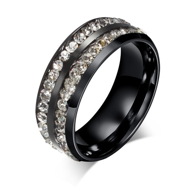 wedding ring 8mm women black 316l stainless steel eternity wedding ring with cz cubic zirconia circle round us size 6-13, Slivery;golden
wedding ring 8mm women black 316l stainless steel eternity wedding ring with cz cubic zirconia circle round us size 6-13, Slivery;golden