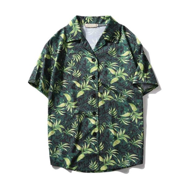 leaves full printed turn-down collar men's shirt short sleeve 2018 summer shirt men 311tzh, Black;brown
leaves full printed turn-down collar men's shirt short sleeve 2018 summer shirt men 311tzh, Black;brown