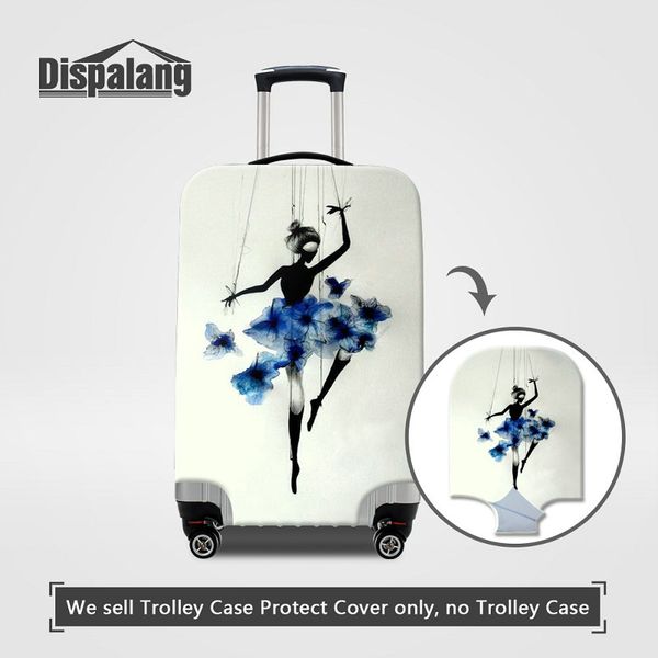 anti-scratch luggage cover for 18-32 inch trolley suitcase 3d printing ballet dancing girl women travel accessories waterproof dust covers, Black
anti-scratch luggage cover for 18-32 inch trolley suitcase 3d printing ballet dancing girl women travel accessories waterproof dust covers, Black