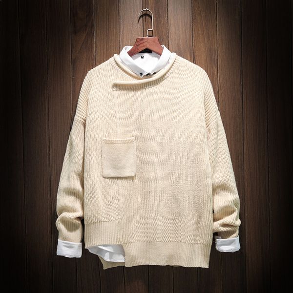 acrylic sweater autumn winter fashion patchwork pocket design warm pullover casual knitting sweater plus size 5xl black beige, White;black
acrylic sweater autumn winter fashion patchwork pocket design warm pullover casual knitting sweater plus size 5xl black beige, White;black