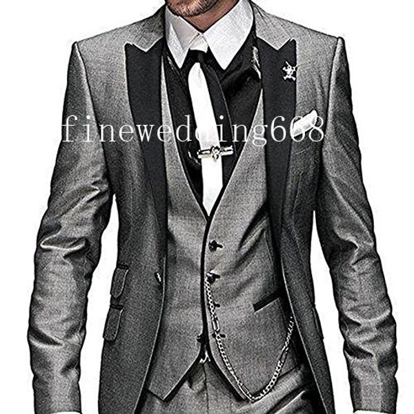 and fine custom color skinny one button wedding groom tuxedos men suits wedding/prom/dinner man blazer(jacket+tie+vest+pants, Black;gray
and fine custom color skinny one button wedding groom tuxedos men suits wedding/prom/dinner man blazer(jacket+tie+vest+pants, Black;gray