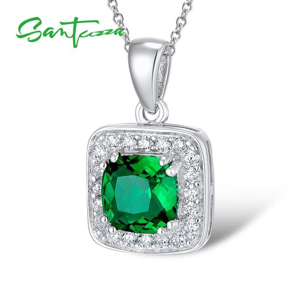 santuzza silver necklaces pendants for women square green crystal pendant fit for necklace 925 sterling silver fashion jewelry, Black
santuzza silver necklaces pendants for women square green crystal pendant fit for necklace 925 sterling silver fashion jewelry, Black