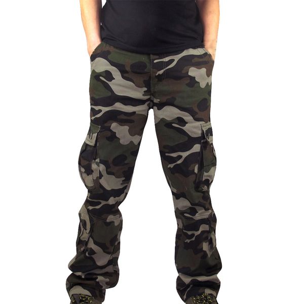 2018 new fashion men's casual pants men camouflage pocket overalls casual pocket sport work trouser pants, Black
2018 new fashion men's casual pants men camouflage pocket overalls casual pocket sport work trouser pants, Black
