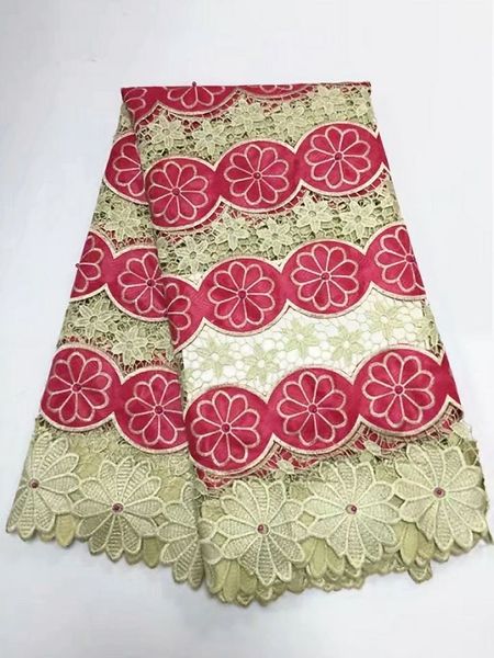 5 yards/pc most popular khaki african water soluble lace embroidery and red cotton fabric for clothes bw144-2, Black;white
5 yards/pc most popular khaki african water soluble lace embroidery and red cotton fabric for clothes bw144-2, Black;white
