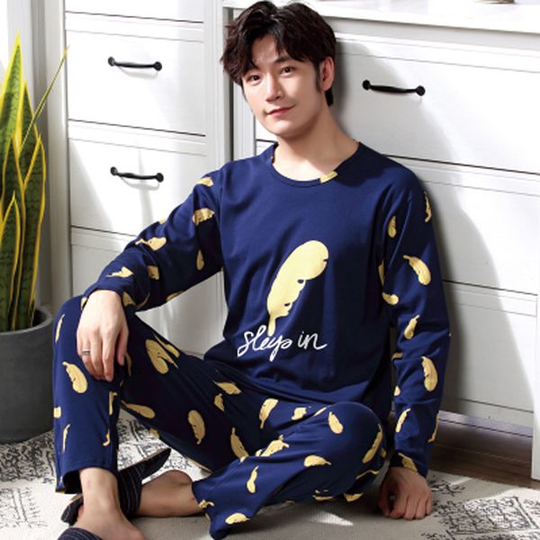 bejirog men long sleeved pajamas set winter sleep clothing cartoon sleepwear full length nightwear cotton male nighty fashion, Black;brown
bejirog men long sleeved pajamas set winter sleep clothing cartoon sleepwear full length nightwear cotton male nighty fashion, Black;brown