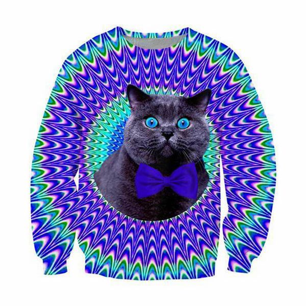 новое прибытие мода синий головокружение кошка супер мило животных мужчины / женщины смешные 3d печатных толстовка стиль мода повседневная т, Black
новое прибытие мода синий головокружение кошка супер мило животных мужчины / женщины смешные 3d печатных толстовка стиль мода повседневная т, Black