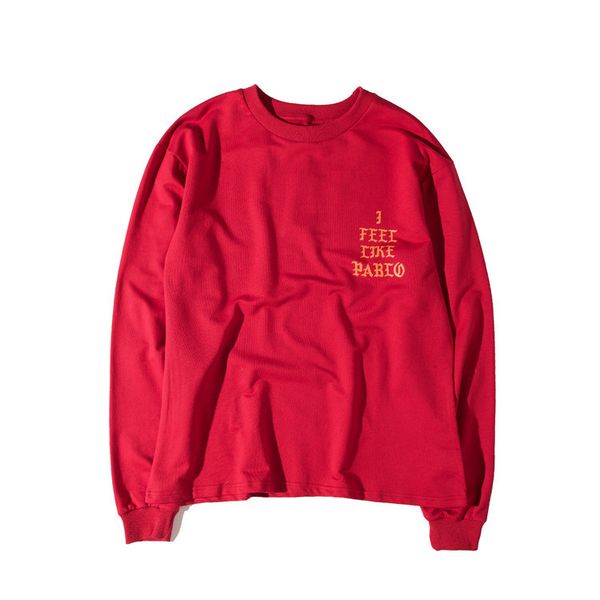 I FEEL LIKE PABLO Kanye Yellow Fleece Hoodies Spring Autumn Winter Clothes Red Long Sleeved Pullovers
I FEEL LIKE PABLO Kanye Yellow Fleece Hoodies Spring Autumn Winter Clothes Red Long Sleeved Pullovers