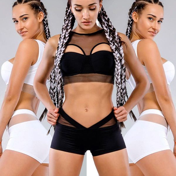 2018 women fashion summer casual tanks mesh patchwork sleeveless vest crop, White
2018 women fashion summer casual tanks mesh patchwork sleeveless vest crop, White