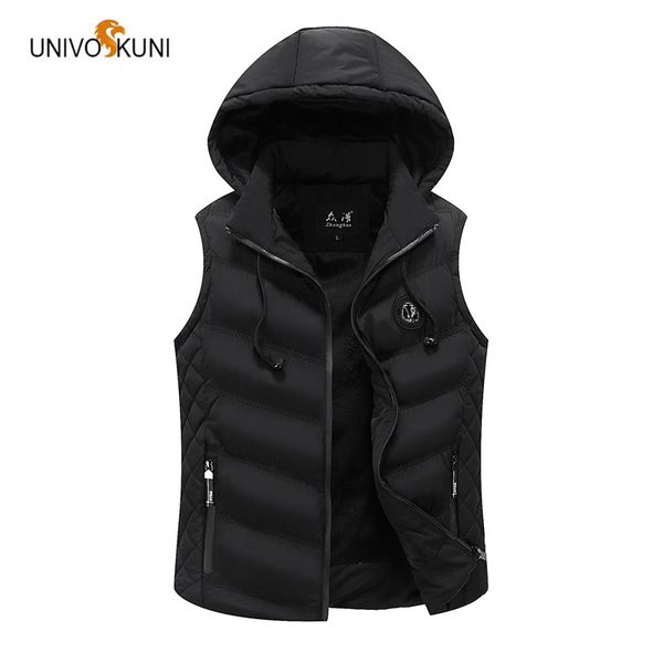 univos kuni new 2017 autumn winter selling men's vest casual fashion korean slim sleeveless hooded cotton male vest coat o133, Black;white
univos kuni new 2017 autumn winter selling men's vest casual fashion korean slim sleeveless hooded cotton male vest coat o133, Black;white