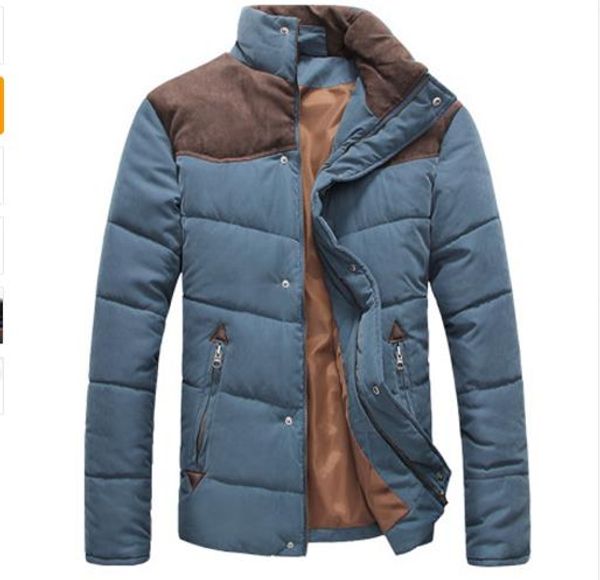 winter warm casual versatile cotton lead jacket men's padded jacket, Black
winter warm casual versatile cotton lead jacket men's padded jacket, Black