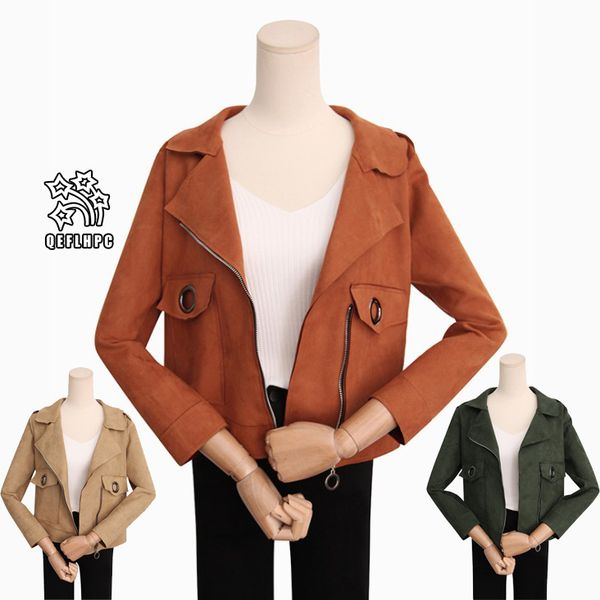 2018 autumn winter women jacket fashion casual jacket youth jacket loose coat jackets women outerwear &coats lapel neck long sleeve af5393, Black;brown
2018 autumn winter women jacket fashion casual jacket youth jacket loose coat jackets women outerwear &coats lapel neck long sleeve af5393, Black;brown