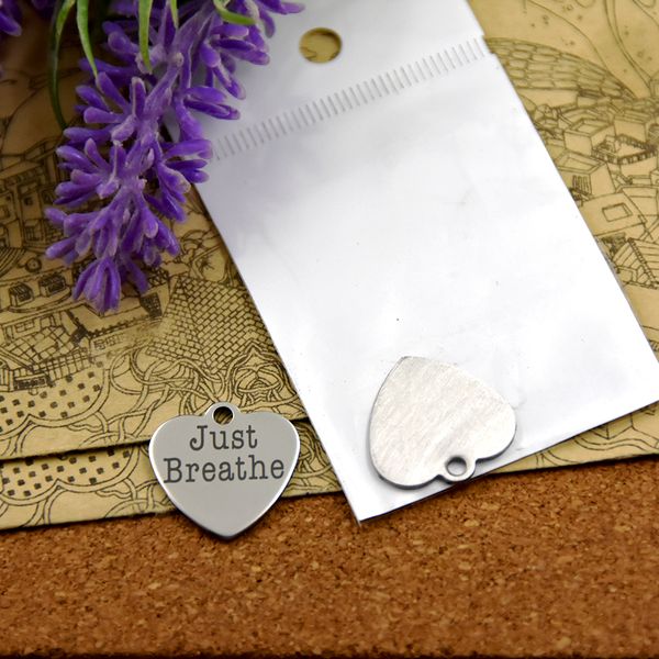 40pcs--"just breathe "stainless steel charms more style for choosing diy charms pendants for necklace, Bronze;silver
40pcs--"just breathe "stainless steel charms more style for choosing diy charms pendants for necklace, Bronze;silver