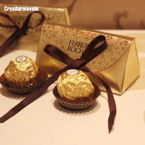 100pcs wedding favors and gifts baby shower paper candy box ferrero rocher boxes wedding favors sweet gifts bags supplies
100pcs wedding favors and gifts baby shower paper candy box ferrero rocher boxes wedding favors sweet gifts bags supplies
