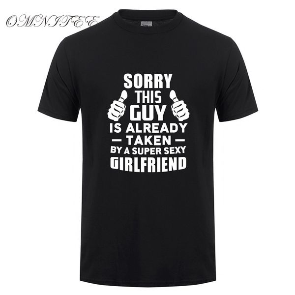 omnitee sorry this guy is taken by a super girlfriend t shirt summer short sleeve men funny cool t-shirts tee ot-570, White;black
omnitee sorry this guy is taken by a super girlfriend t shirt summer short sleeve men funny cool t-shirts tee ot-570, White;black