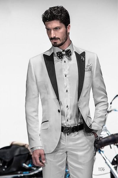 brand new white 2 piece suit men wedding tuxdos groom tuxedos with black peak lapel men blazer(jacket+pants+tie) 611, Black;gray
brand new white 2 piece suit men wedding tuxdos groom tuxedos with black peak lapel men blazer(jacket+pants+tie) 611, Black;gray