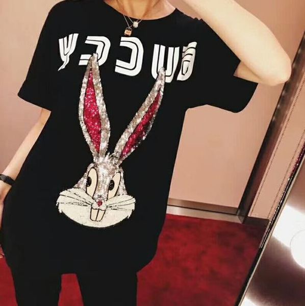 18ss summer new arrival brand t Shirt Men women Cartoon bugs bunny sequins short sleeves Casual t shirts men Designerluxury TShirt tops tee
18ss summer new arrival brand t Shirt Men women Cartoon bugs bunny sequins short sleeves Casual t shirts men Designerluxury TShirt tops tee