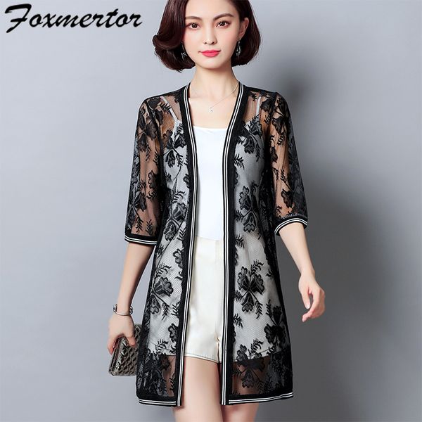 foxmertor women summer kimono cardigan sun blouse shirt 2018 boho beach lace long chiffon cover ups sunscreen sunproof outwear, White
foxmertor women summer kimono cardigan sun blouse shirt 2018 boho beach lace long chiffon cover ups sunscreen sunproof outwear, White