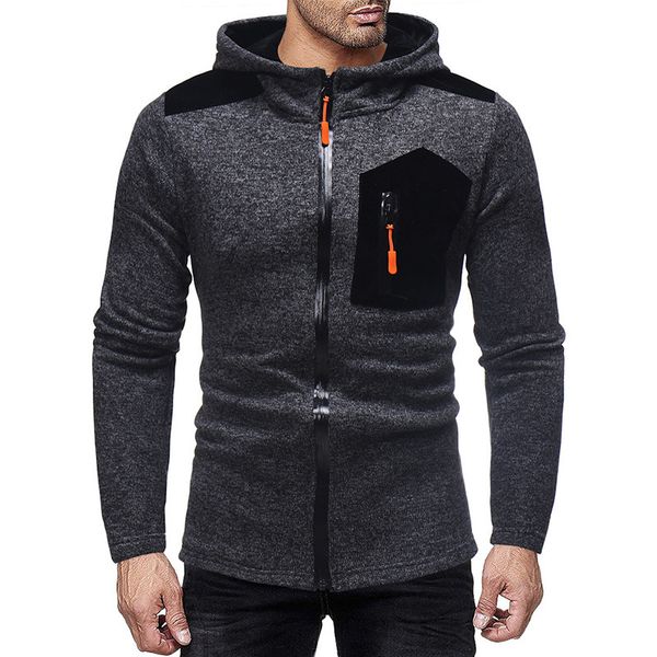 designer men cardigan hoodie sweatshirts 2018 autumn winter men hooded streetwear clothes casual patchwork sweatshirts zipper with pocket, Black
designer men cardigan hoodie sweatshirts 2018 autumn winter men hooded streetwear clothes casual patchwork sweatshirts zipper with pocket, Black
