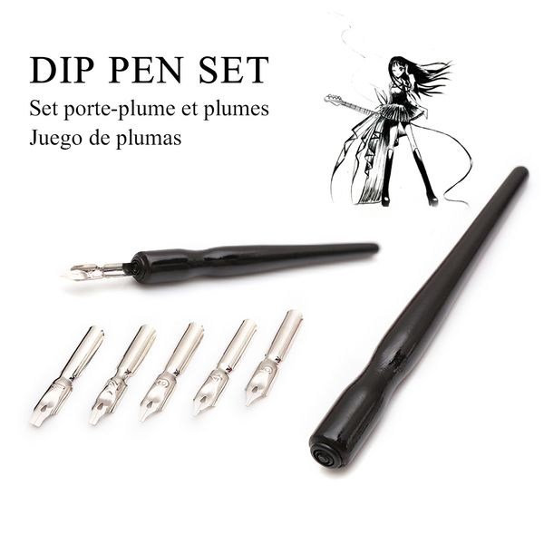 dainayw 5 nibs dip pen set calligraphy pen set for cartoon animation lettering skeching art drawing mapping decorative designs
dainayw 5 nibs dip pen set calligraphy pen set for cartoon animation lettering skeching art drawing mapping decorative designs