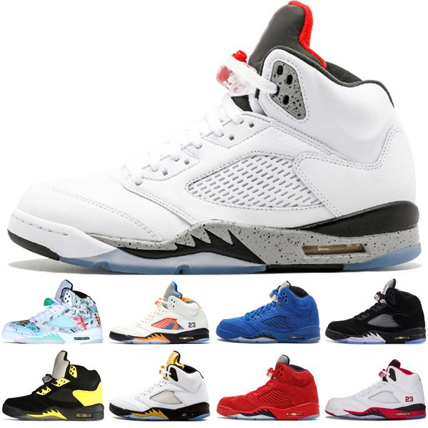 5 5s wings international flight mens basketball shoes olympic gold medal fire red blue suede low alternate 90 men sports sneakers designer, White;red
5 5s wings international flight mens basketball shoes olympic gold medal fire red blue suede low alternate 90 men sports sneakers designer, White;red