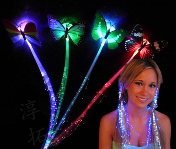 flash braid hair clip with butterfly colorful luminous braid fiber optic silk hair clip wholesale led lights flash hairpin bar cheering, Golden;silver
flash braid hair clip with butterfly colorful luminous braid fiber optic silk hair clip wholesale led lights flash hairpin bar cheering, Golden;silver