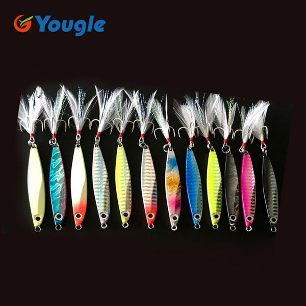 10pcs 30g jigging lure pesca metal sequins lures bait jigs saltwater road sub lure fishing sizzling bait fishing hook baits
10pcs 30g jigging lure pesca metal sequins lures bait jigs saltwater road sub lure fishing sizzling bait fishing hook baits