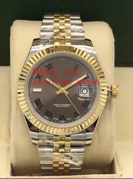 christmas gift sell watches date just 41 mm 126333 m126333 roman dial asia 2813 automatic mechanical two tone gold men's wristwatch, Slivery;brown
christmas gift sell watches date just 41 mm 126333 m126333 roman dial asia 2813 automatic mechanical two tone gold men's wristwatch, Slivery;brown
