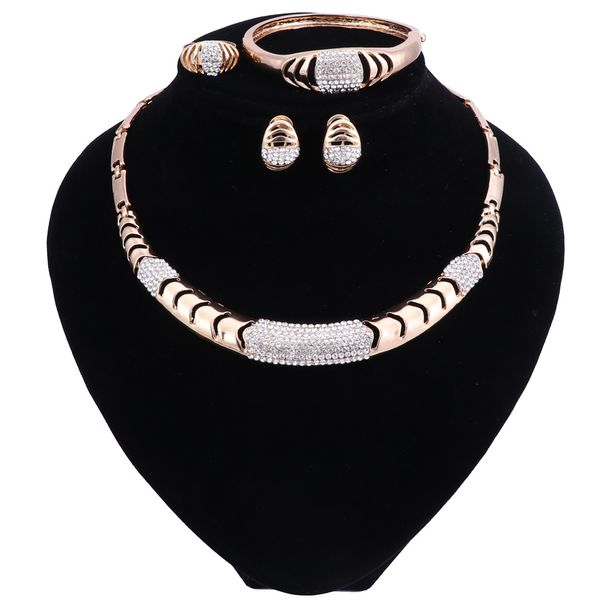 new jewelry sets for women wedding bridal accessories party necklace set gold-color african beads costume jewellery sets, Black
new jewelry sets for women wedding bridal accessories party necklace set gold-color african beads costume jewellery sets, Black