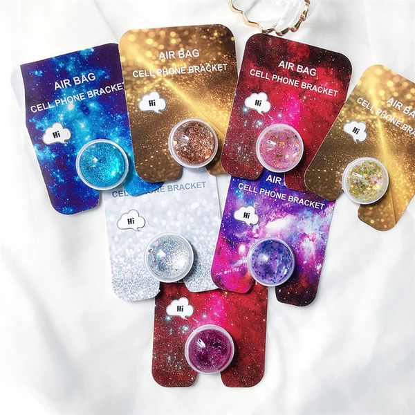 Quicksand airbag bracket stand holder Liquid Glitter air phone holder Air bag cell phone bracket paper package retractable back to stick
Quicksand airbag bracket stand holder Liquid Glitter air phone holder Air bag cell phone bracket paper package retractable back to stick