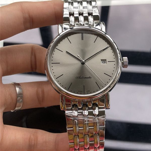 automatic mens watches gray dial stainless steel bracelet band mechanical automatic 40mm wristwatches fashion luxury mens watches l33, Slivery;brown
automatic mens watches gray dial stainless steel bracelet band mechanical automatic 40mm wristwatches fashion luxury mens watches l33, Slivery;brown
