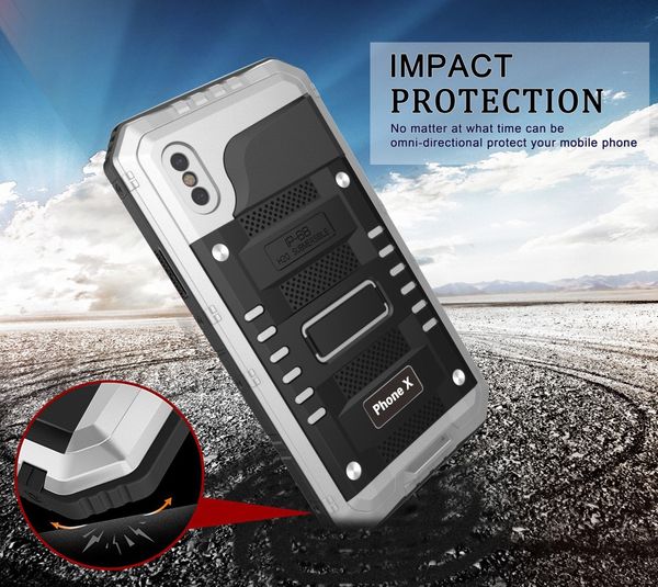 new arrival for iphone 7 plus waterproof case zinc alloy + silicone hybrid waterproof mobile case armor cover for goophone x phone case
new arrival for iphone 7 plus waterproof case zinc alloy + silicone hybrid waterproof mobile case armor cover for goophone x phone case