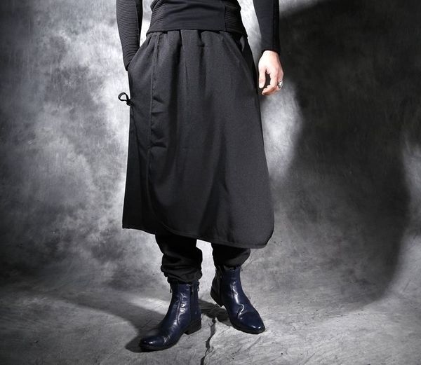 new 2018 men's clothing bigbang hair stylist fashion loose personality fake two pieces casual harem pants costumes 27-44, Black
new 2018 men's clothing bigbang hair stylist fashion loose personality fake two pieces casual harem pants costumes 27-44, Black