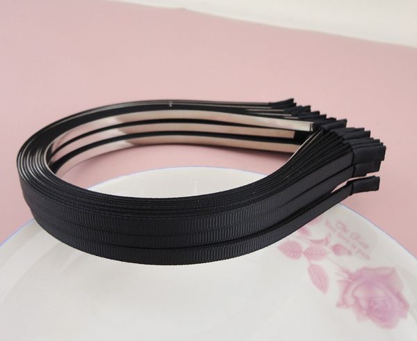 10pcs 5mm black grosgrain ribbon covered plain metal headbands,lined wire hairbands diy hair accessories, Silver
10pcs 5mm black grosgrain ribbon covered plain metal headbands,lined wire hairbands diy hair accessories, Silver