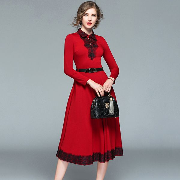 european fashion runway dresses 2018 women retro vintage party dresses spring autumn cotton dress vestidos mujer, White;black
european fashion runway dresses 2018 women retro vintage party dresses spring autumn cotton dress vestidos mujer, White;black
