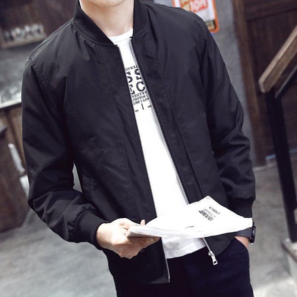 puseky men casual jacket baseball coat sportswear stand collar zipper male hip hop autumn winter outwear, Black;brown
puseky men casual jacket baseball coat sportswear stand collar zipper male hip hop autumn winter outwear, Black;brown