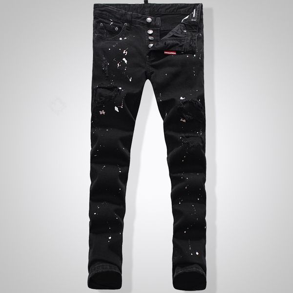 2019 autumn new mens designer jeans fashion low waist stretch black mens jeans casual feet straight cotton men's pants size 28-36, Blue
2019 autumn new mens designer jeans fashion low waist stretch black mens jeans casual feet straight cotton men's pants size 28-36, Blue