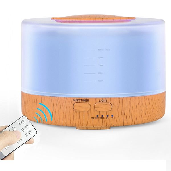 500ml ultrasonic air humidifier dehumidifier remote-control wood grain aromatherapy with 7 color changing led light
500ml ultrasonic air humidifier dehumidifier remote-control wood grain aromatherapy with 7 color changing led light