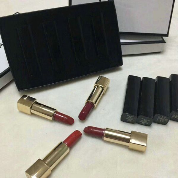 New Brand Matte lipstick luxury brand kit waterproof Gold Metal 4pcs set Matte Lipsticks with Gift box High Quality Free shipping
New Brand Matte lipstick luxury brand kit waterproof Gold Metal 4pcs set Matte Lipsticks with Gift box High Quality Free shipping