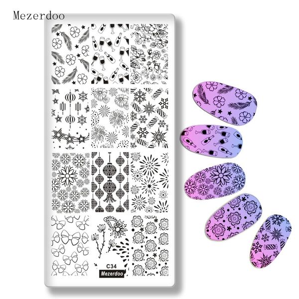 festival flower style nail art stamping image plate lantern bowknot candy design stamp for nail art stencils decorations c34, White
festival flower style nail art stamping image plate lantern bowknot candy design stamp for nail art stencils decorations c34, White
