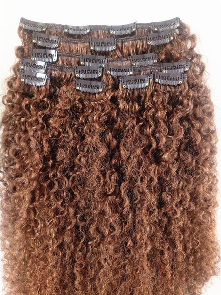 brazilian human curly hair weft clip in extensions brown 30# color 9pcs/bundles kinky curl product, Black;brown
brazilian human curly hair weft clip in extensions brown 30# color 9pcs/bundles kinky curl product, Black;brown