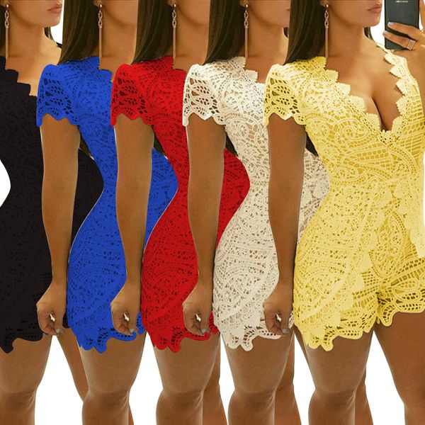 fashion lace sleeveless jumpsuit nightclub women's jumpsuits rompers women's short pants trousers 5 colors, Black;white
fashion lace sleeveless jumpsuit nightclub women's jumpsuits rompers women's short pants trousers 5 colors, Black;white