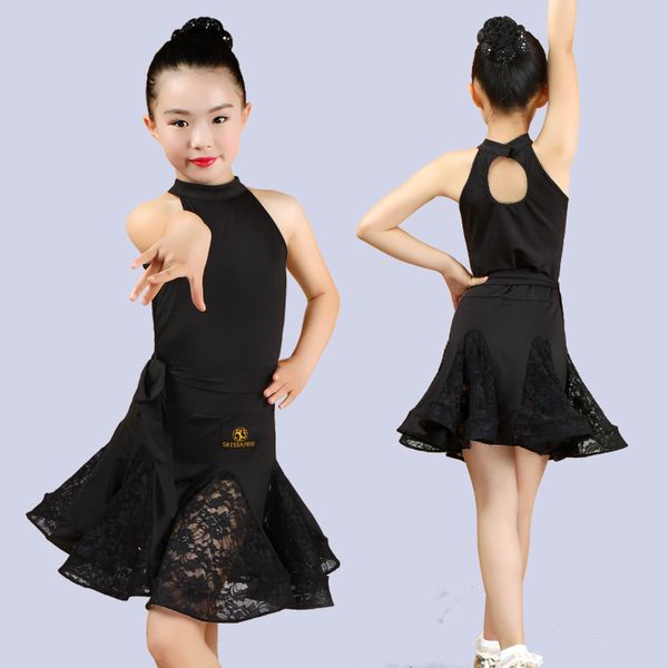stage wear children's latin dresses girls professional grading competitions costumes summer short sleeves dance costumes., Black;red
stage wear children's latin dresses girls professional grading competitions costumes summer short sleeves dance costumes., Black;red