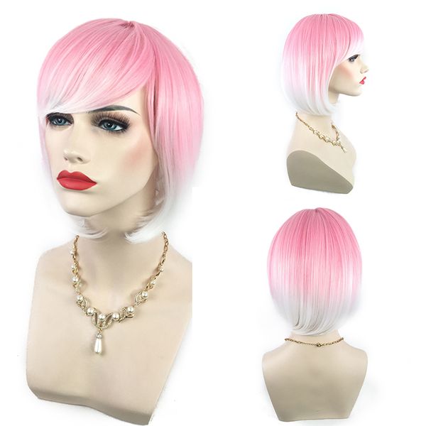 new short curly bob synthetic hair cosplay wig for women heat resistant fiber daily full hair, Black
new short curly bob synthetic hair cosplay wig for women heat resistant fiber daily full hair, Black