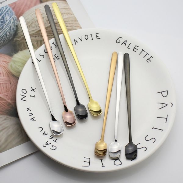 thickened handle 304 stainless steel long handle coffee spoon milk tea spoon 2 specifications 4 colors
thickened handle 304 stainless steel long handle coffee spoon milk tea spoon 2 specifications 4 colors