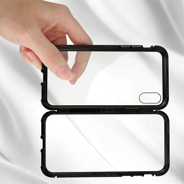 Magnetic Adsorption Metal Phone Case for iP Xr Xs Max X 8 Plus Full Coverage Aluminum Alloy Frame with Tempered Glass Back Cover 50pcs
Magnetic Adsorption Metal Phone Case for iP Xr Xs Max X 8 Plus Full Coverage Aluminum Alloy Frame with Tempered Glass Back Cover 50pcs