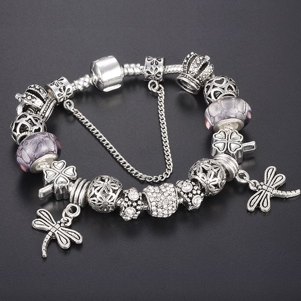 spinner dragonfly charm bracelet with antique silver crystal glass beads bracelets&bangles jewelry mother's day gift, Golden;silver
spinner dragonfly charm bracelet with antique silver crystal glass beads bracelets&bangles jewelry mother's day gift, Golden;silver