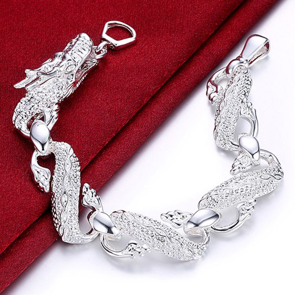 new arrival 925 sterling silver bracelet bangle cuff men and women dragon bracelet 925 silver fine jewelry party gift, White
new arrival 925 sterling silver bracelet bangle cuff men and women dragon bracelet 925 silver fine jewelry party gift, White