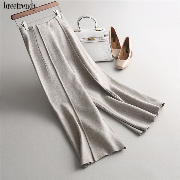 autumn winter fashion new women brief design wool blends soft touching elegant knit wide leg pants knitted trousers, Black;white
autumn winter fashion new women brief design wool blends soft touching elegant knit wide leg pants knitted trousers, Black;white