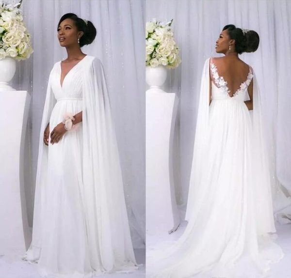 vintage white a line chiffon summer beach wedding dresses 2018 deep v neck backless lace appliqued bridal gowns with long wrap
vintage white a line chiffon summer beach wedding dresses 2018 deep v neck backless lace appliqued bridal gowns with long wrap