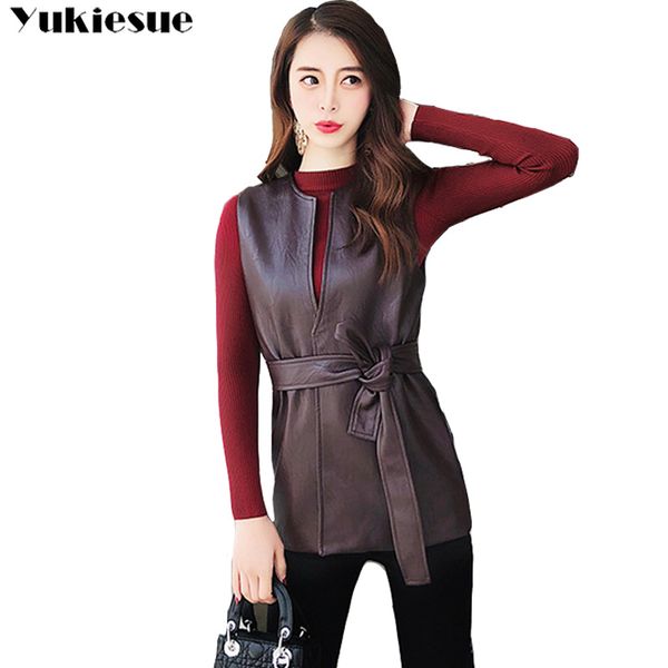 autumn women lace up long vest suede bottom pu leather black sleeveless coat female club outwear street office basic vests 2018, Black;white
autumn women lace up long vest suede bottom pu leather black sleeveless coat female club outwear street office basic vests 2018, Black;white